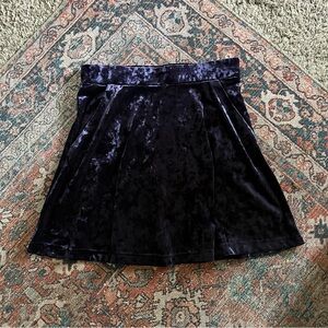 CRUSHED VELVET SKIRT